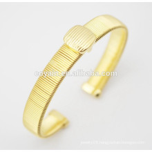 Stainless steel gold bangles set plated 18k gold bangles